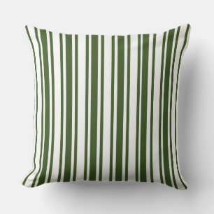 Olive Green Stripe/Chevron Pillow