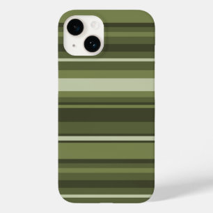 Olive green stripes  Case-Mate iPhone 14 case