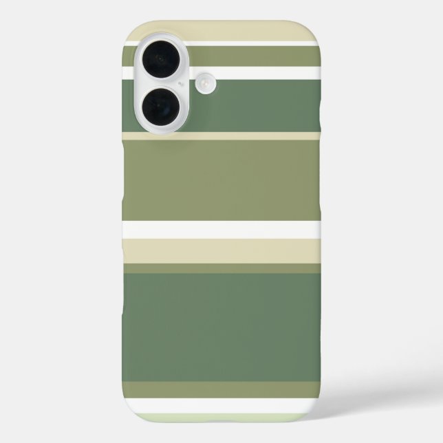 Olive green stripes Case-Mate iPhone case (Back)