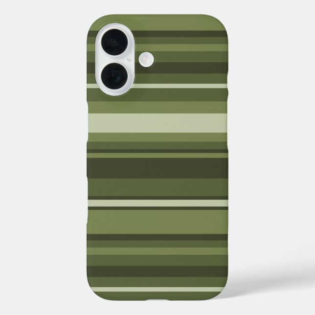 Olive green stripes  Case-Mate iPhone case (Back)
