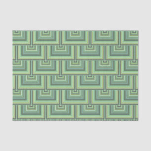 Olive green stripes square scales pattern tissue paper