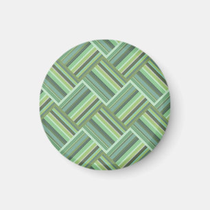 Olive green stripes weave magnet