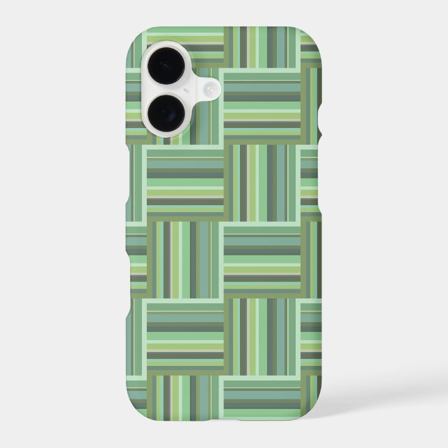 Olive green stripes weave pattern (Back)