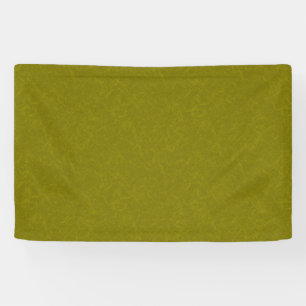Olive green surface with subtle swirling pattern banner