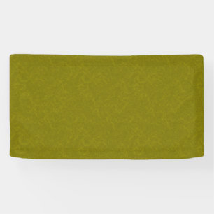 Olive green surface with subtle swirling pattern banner