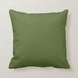 Olive Green Throw Pillow