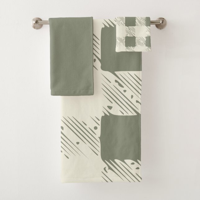 Olive green Towel (Insitu)