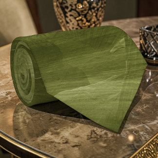Olive Green Watercolor Custom Necktie
