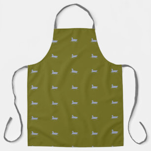 Olive Grey goose All over print Apron