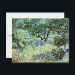 Olive Grove by Vincent van Gogh<br><div class="desc">Olive Grove by Vincent van Gogh is a vintage fine art post impressionism nature painting. Van Gogh painted over a dozen landscapes of olive trees while living in the south of France. An orchard filled with fruit trees on a farm in the summer season. About the artist: Vincent Willem van...</div>