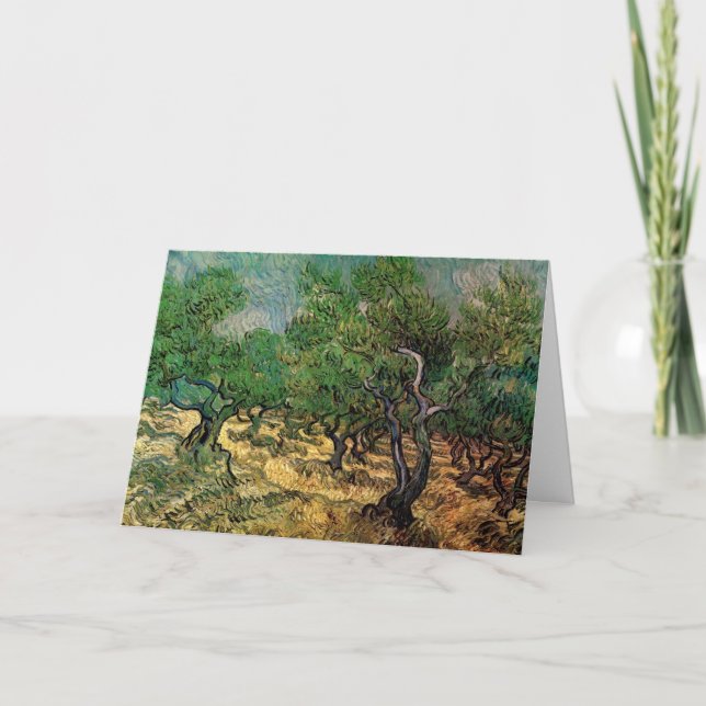 Olive Grove by Vincent van Gogh Card (Front)