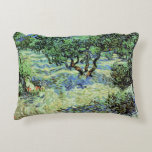 Olive Grove by Vincent van Gogh Decorative Cushion<br><div class="desc">Olive Grove by Vincent van Gogh is a vintage fine art post impressionism nature painting. Van Gogh painted over a dozen landscapes of olive trees while living in the south of France. An orchard filled with fruit trees on a farm in the summer season. About the artist: Vincent Willem van...</div>