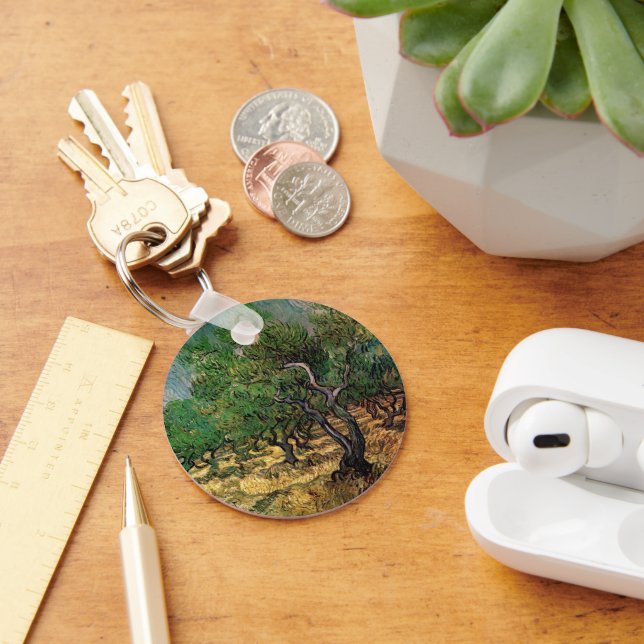 Olive Grove by Vincent van Gogh Key Ring (Desk)