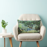 Olive Grove by Vincent van Gogh Lumbar Cushion<br><div class="desc">Olive Grove by Vincent van Gogh is a vintage fine art post impressionism nature painting. Van Gogh painted over a dozen landscapes of olive trees while living in the south of France. An orchard filled with fruit trees on a farm in the summer season. About the artist: Vincent Willem van...</div>