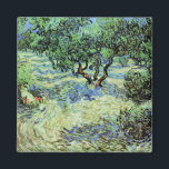 Olive Grove by Vincent van Gogh Magnet<br><div class="desc">Olive Grove by Vincent van Gogh is a vintage fine art post impressionism nature painting. Van Gogh painted over a dozen landscapes of olive trees while living in the south of France. An orchard filled with fruit trees on a farm in the summer season. About the artist: Vincent Willem van...</div>