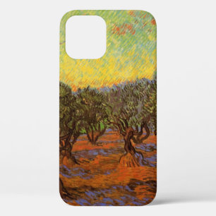 Olive Grove, Orange Sky by Vincent van Gogh iPhone 12 Case