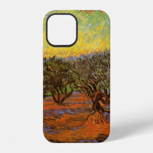 Olive Grove, Orange Sky by Vincent van Gogh iPhone Case