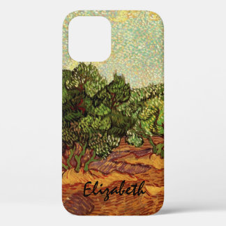 Olive Grove, Pale Blue Sky by Vincent van Gogh iPhone 12 Case