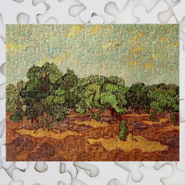 Olive Grove, Pale Blue Sky by Vincent van Gogh Jigsaw Puzzle (Creator Uploaded)