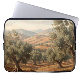 Olive Grove Rolling Hills Tuscan Countryside Laptop Sleeve