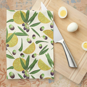 Olive grove   tea towel