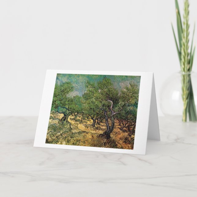 Olive Grove, Vincent van Gogh Card (Front)