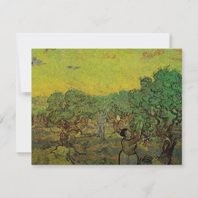 Olive Grove with Picking Figures, Vincent van Gogh (Front)