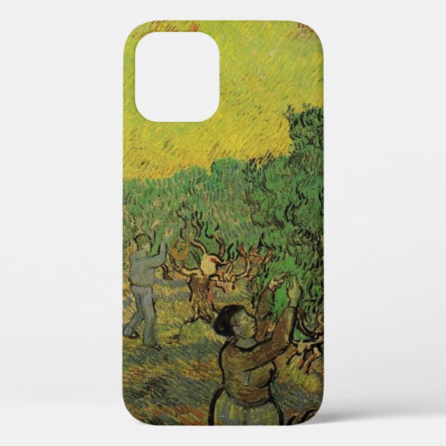 Olive Grove with Picking Figures, Vincent van Gogh Case-Mate iPhone Case (Back)