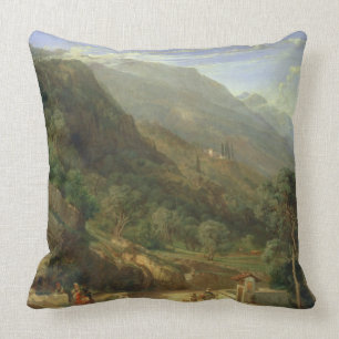 Olive Groves at Varenna, Lake Como, Italy, 1861 (o Cushion