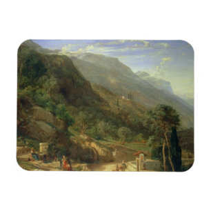 Olive Groves at Varenna, Lake Como, Italy, 1861 (o Magnet