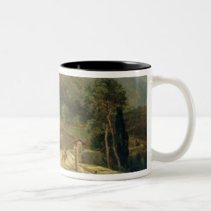 Olive Groves at Varenna, Lake Como, Italy, 1861 (o Two-Tone Coffee Mug