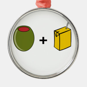 Olive Juice I Love You Metal Tree Decoration
