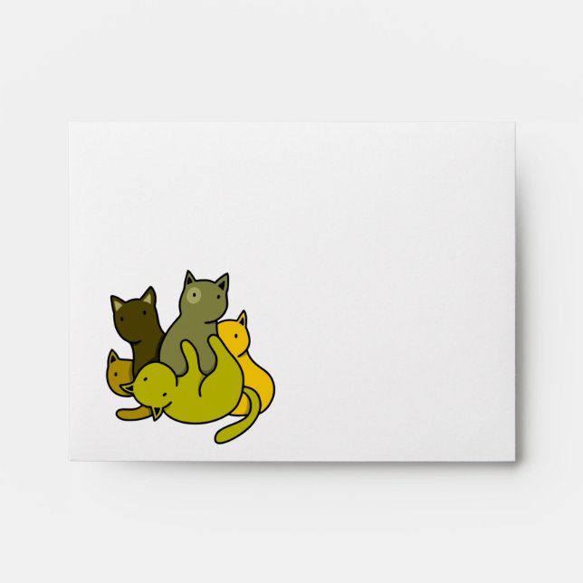 Olive kittens envelope (Front)