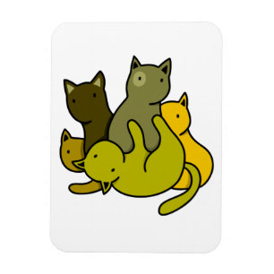 Olive kittens magnet