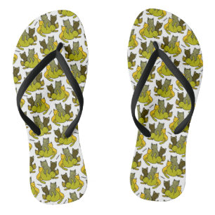 Olive kittens thongs