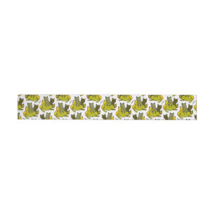 Olive kittens wrap around label