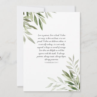 Olive Leaf Wedding Invitation