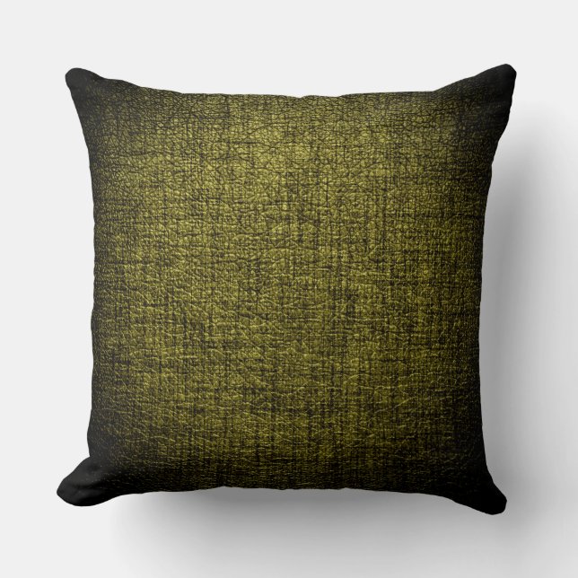 Olive Leather Cushion (Front)