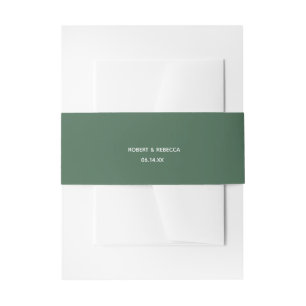 Olive Leaves Invitation Belly Band