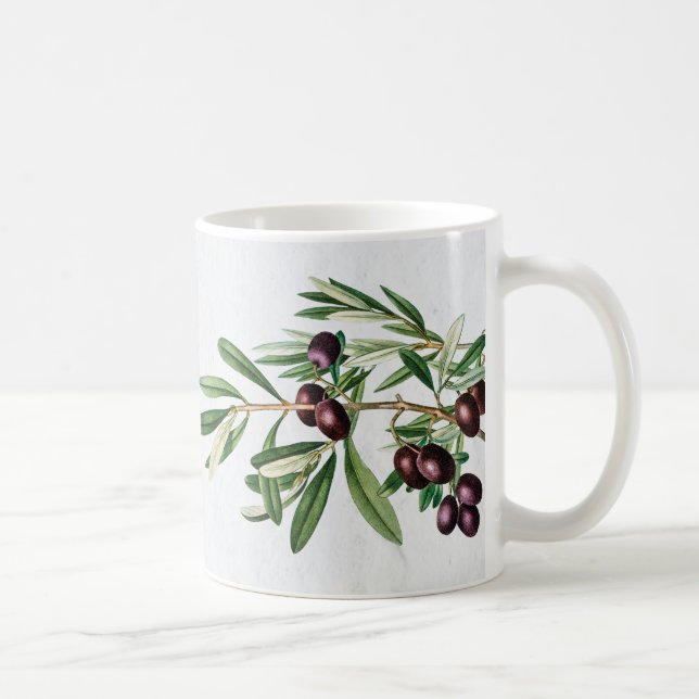 Olive Leaves Mediterranean Greek Island  Coffee Mug (Right)