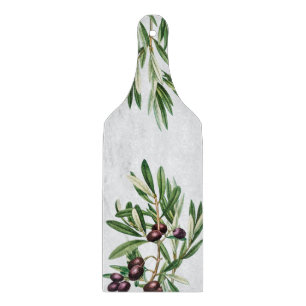 Olive Leaves Mediterranean Greek Island Cutting Board