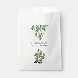 Olive Leaves Mediterranean Greek Island Favour Bag