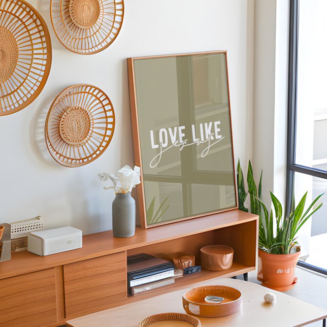 Olive Love like Jesus Christian  Poster (Creator Uploaded)