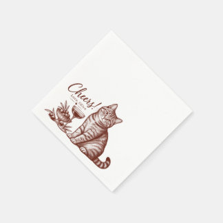 Olive Lover - Custom Pet Portrait Wedding Cocktail Napkin