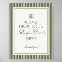 Olive Martini Green Striped Share Recipe Bridal