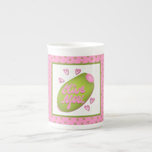 Olive Me Loves Olive You Funny Retro Love Bone China Mug