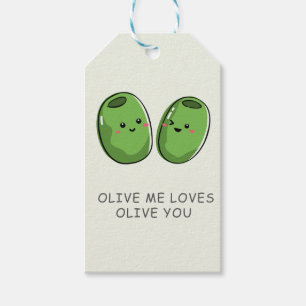 Olive Me Loves Olive You Humour Weddings Bridal Gift Tags