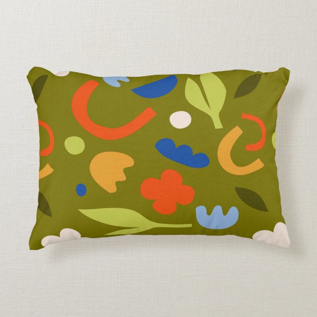Olive Meadow Decorative Cushion (Front)