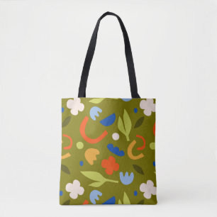Olive Meadow Tote Bag