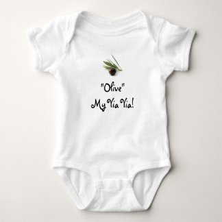 "Olive"My Yia Yia! Baby Bodysuit